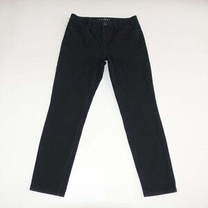 White House Black Market Women's The Skinny Ankle Jeans Size 4 Short Black Denim